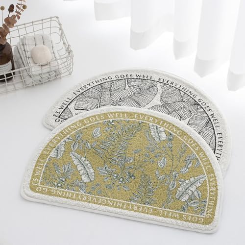 VCTops Half Circle Bathroom Rugs