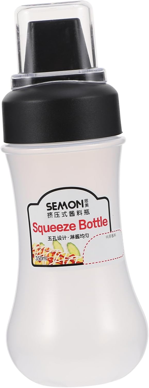 Holidoyo Portable Refillable Condiment Squeeze Bottle
