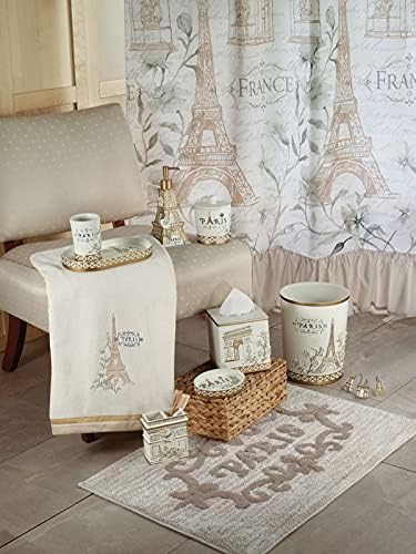 Avanti Linens Bath Towel - Soft Absorbent Cotton Paris Botanique Collection Ivory