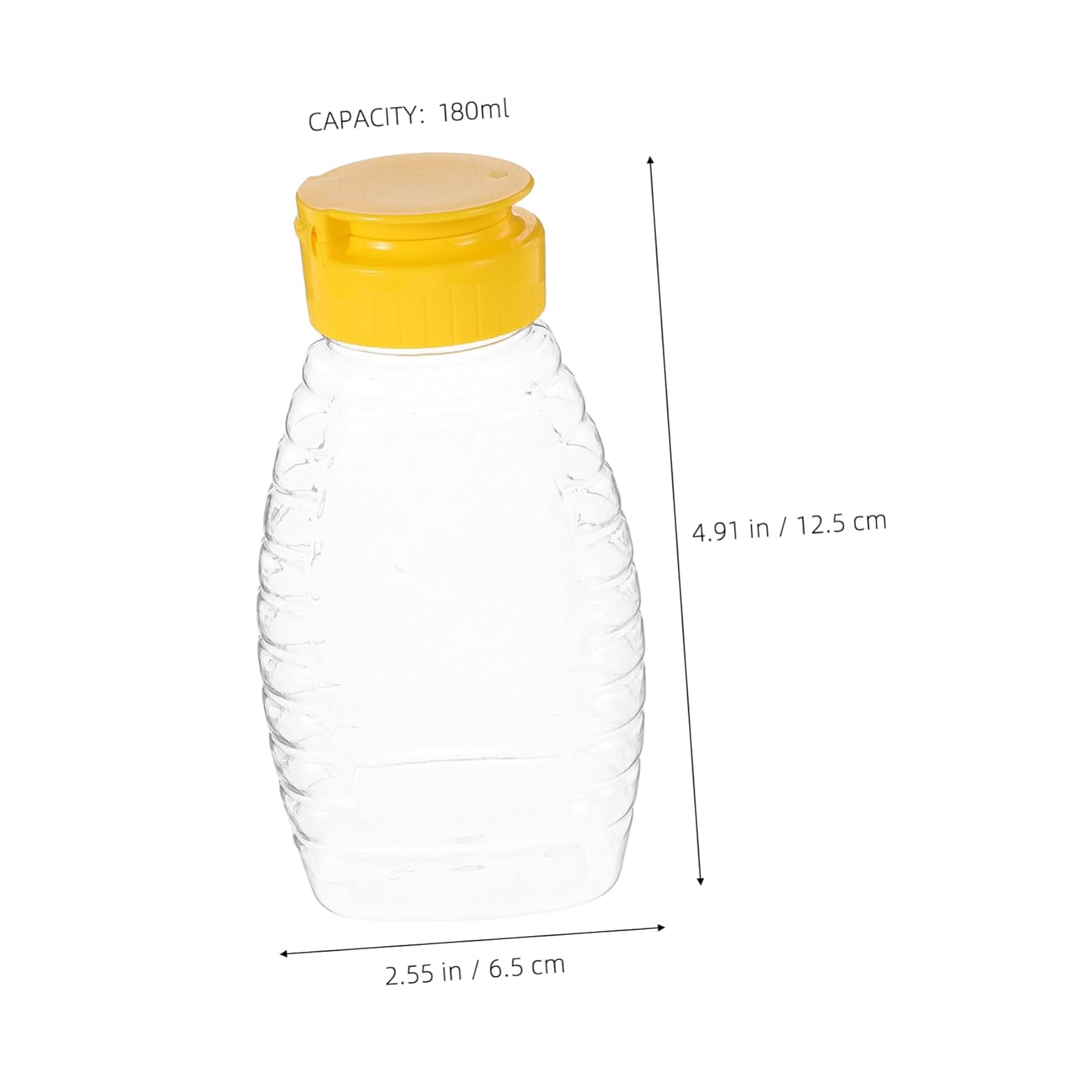 HAKIDZEL Reusable Honey Squeeze Bottles Leakproof Condiment Dispenser for Home and Parties