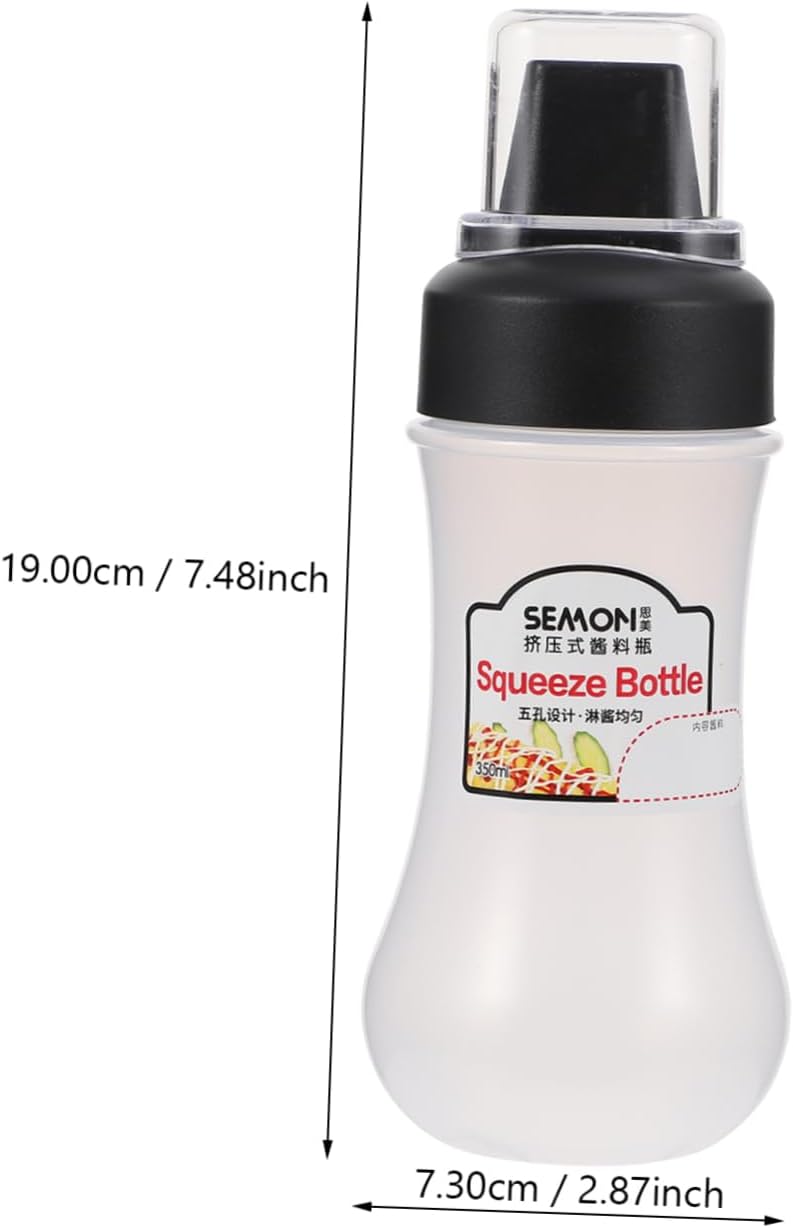 Holidoyo Portable Refillable Condiment Squeeze Bottle
