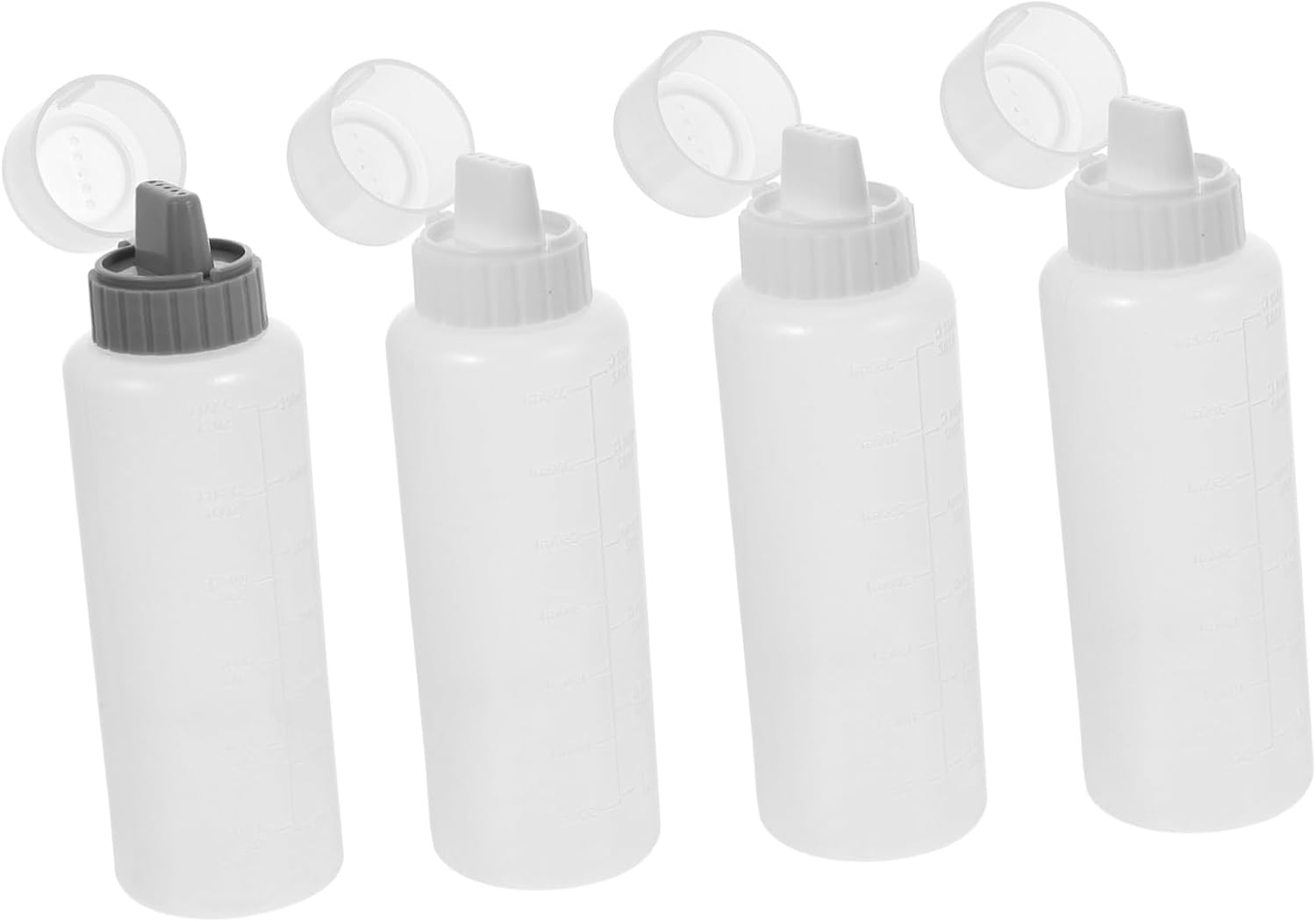 Premium Condiment Squeeze Bottles Set of 8