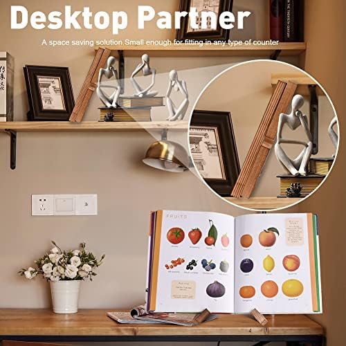 Abnaok Handmade Wooden Cookbook Stand