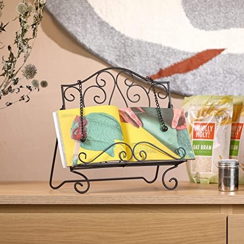 Best Metal Cookbook Holder with Scrollwork for Kitchen Purchase