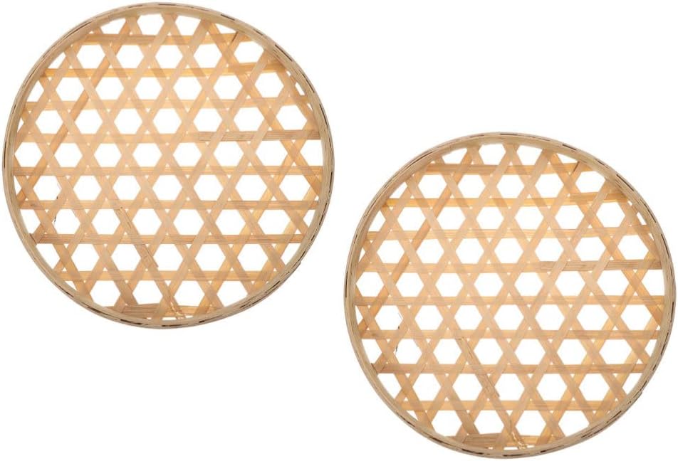 Bamboo Sieve Basket Set 2-Pack