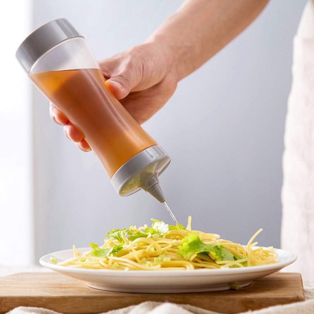 Reusable Squeeze Bottle for Dining Salad Dressing Bottle Condiment Dispenser