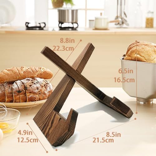 Wooden Cookbook Stand Kitchen Counter Display