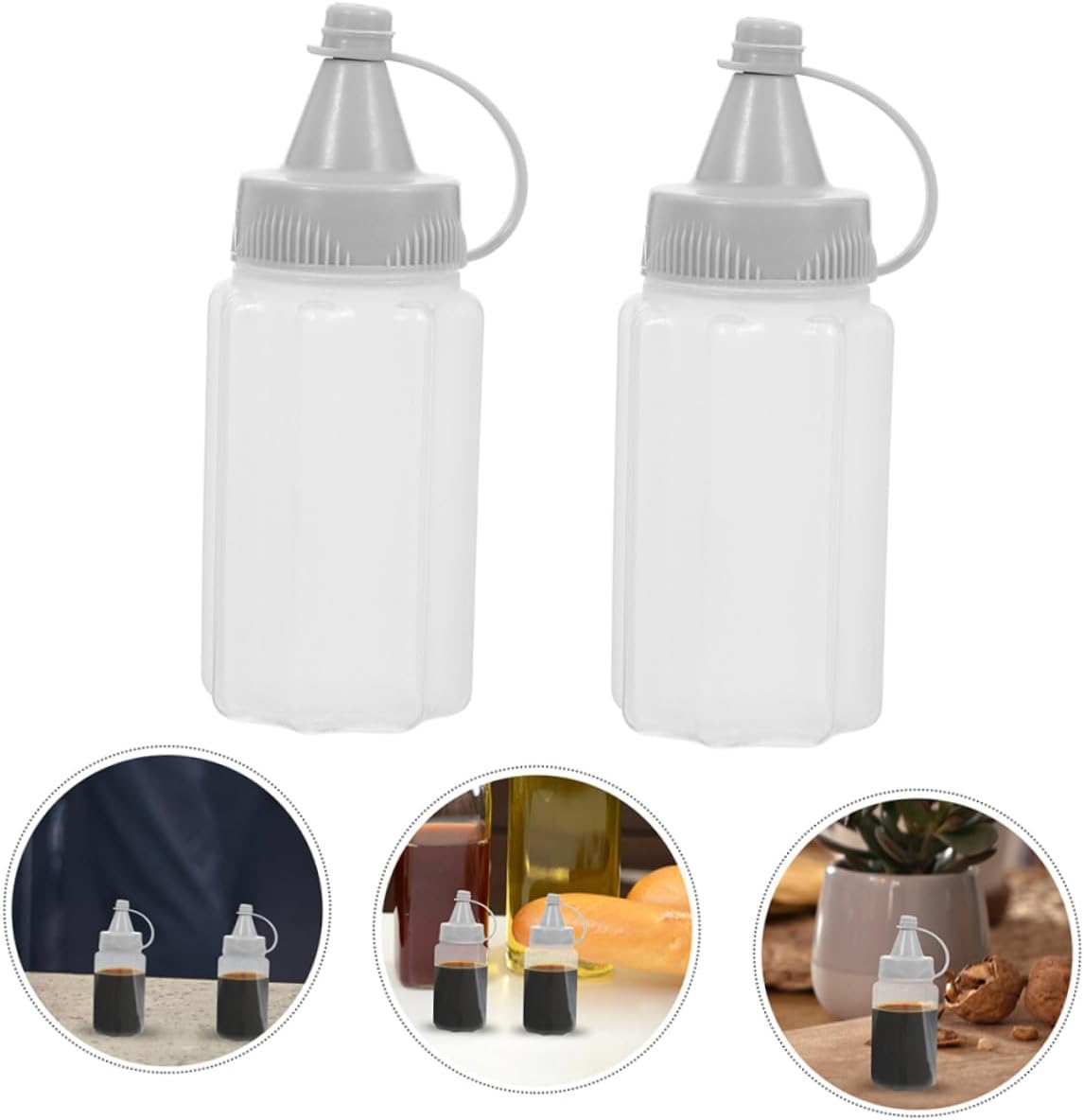 Reusable Squeeze Bottles - Condiment Dispenser