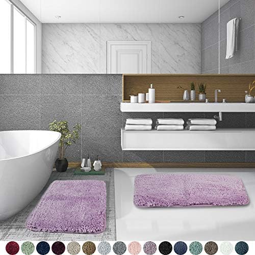 Charming Shaggy Bath Rug Set 20x32