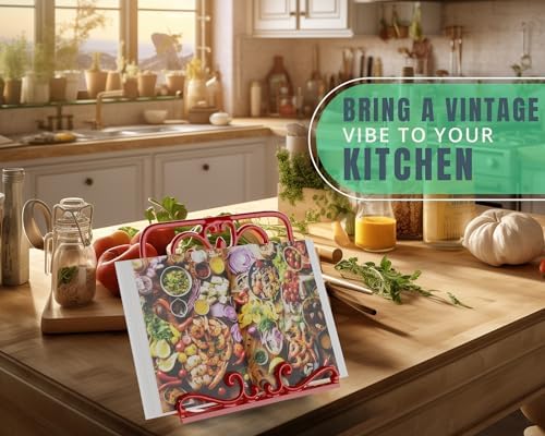 Comfify Cast Iron Recipe Stand - Durable Elegant for Kitchen Convenience