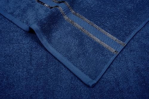 Navy Blue 8-Piece Premium Towel Set