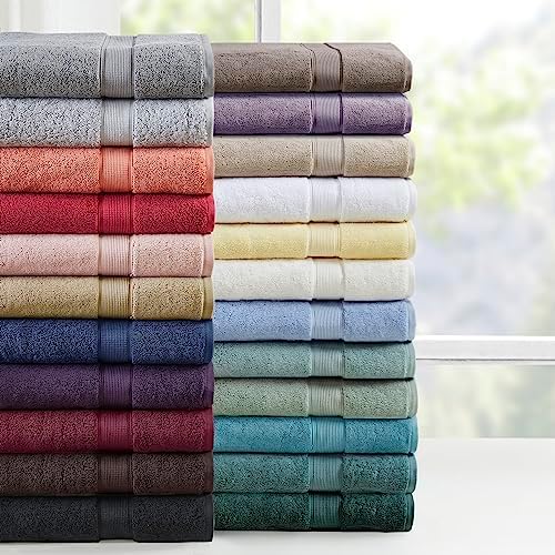 Madison Park 800 GSM Luxury Cotton Bath Towel Set 8 Piece White