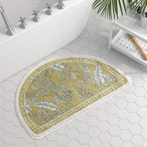 VCTops Half Circle Bathroom Rugs