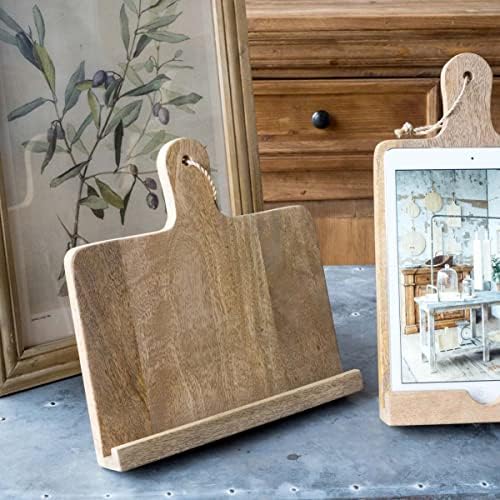 Rustic Wooden Cookbook Holder