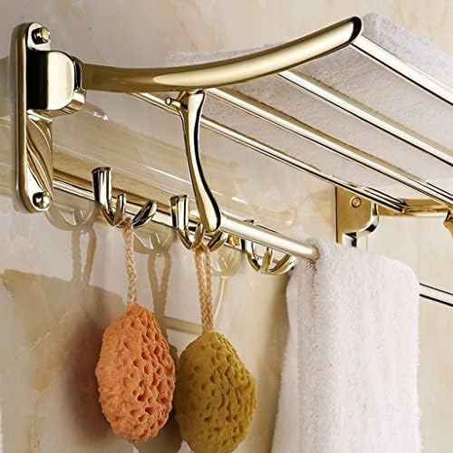 Your Bathrooms Best Elegant Golden Folding Towel Rack