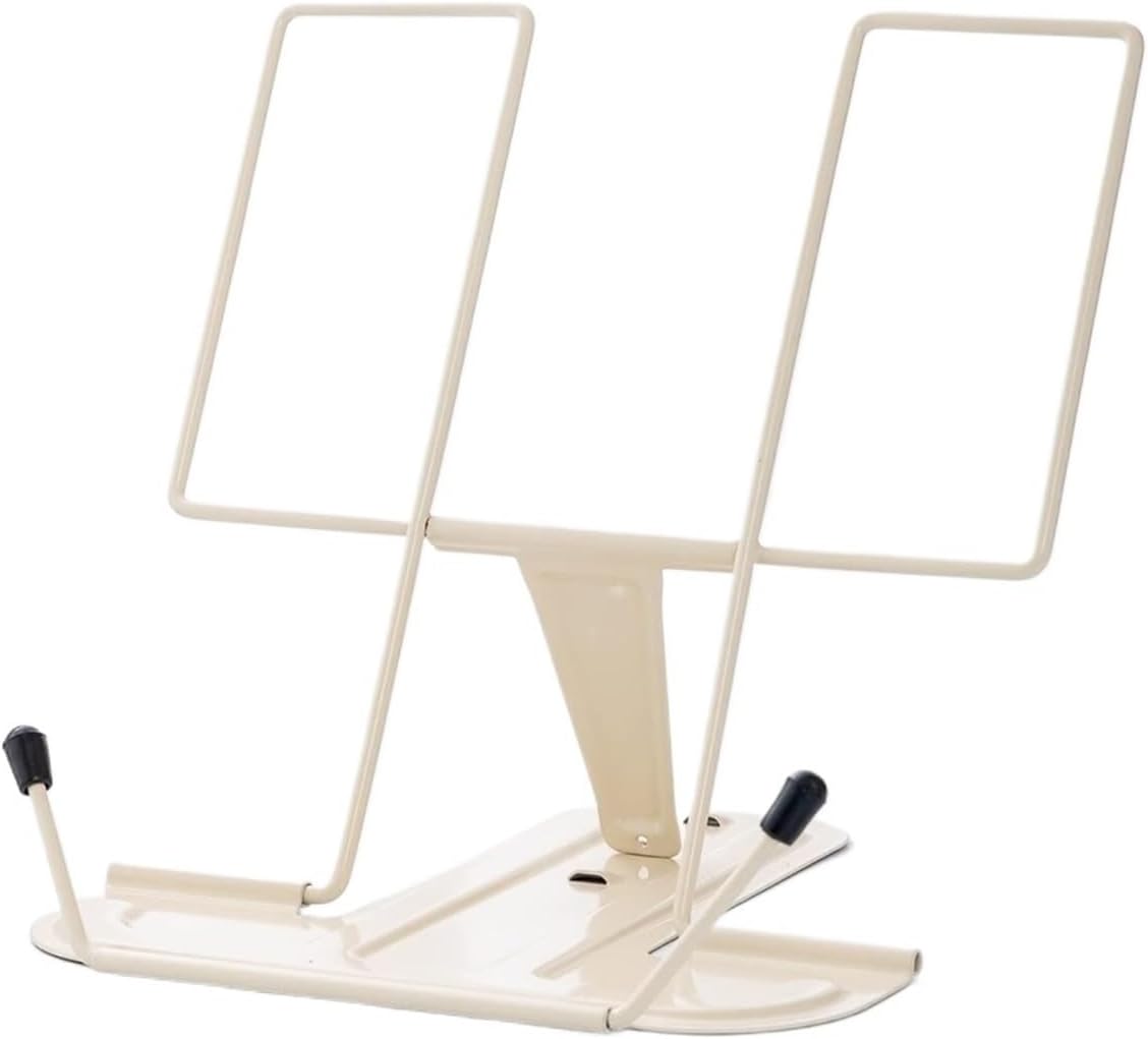 Adjustable Desk Cookbook Holder Ergonomic Portable