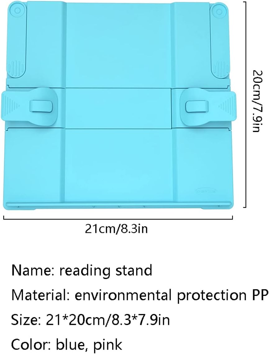 Adjustable Angle Hands-Free Plastic Book Stand