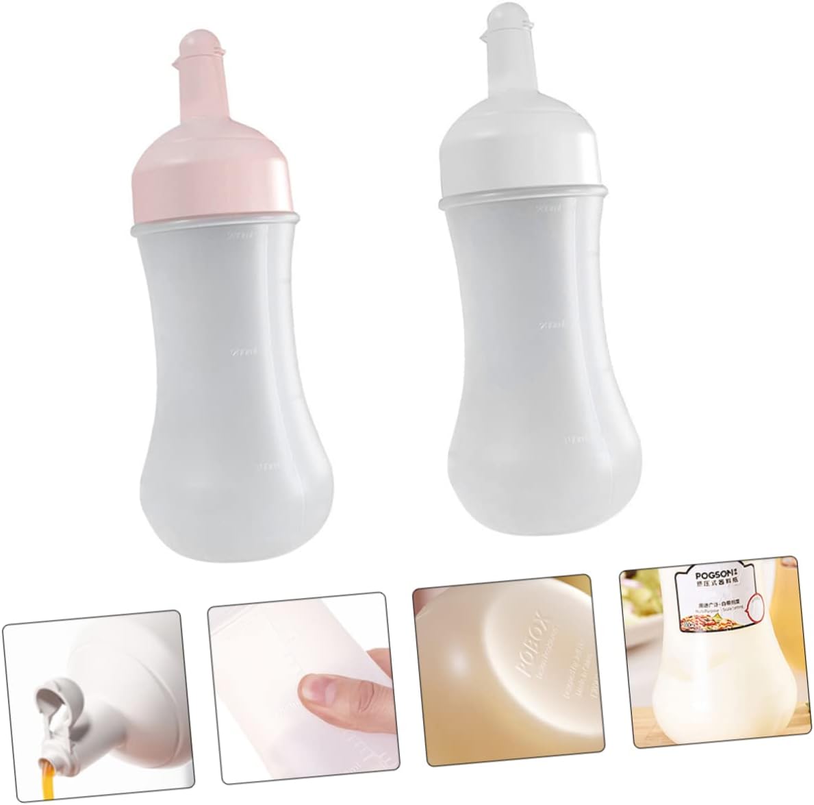 Cabilock 350ml Ketchup Squeeze Bottle - Durable Messy Safe Reliable for Kitchen Use