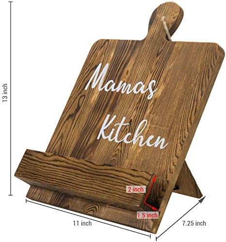 Rustic Kitchen Cookbook Stand