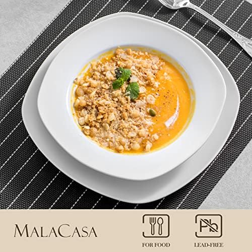 Malacasa Dinnerware SetNO-TOXIC Durable Dinnerware for 6