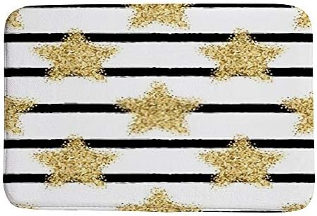 Double-Sided Gold Glitter Bath Mat