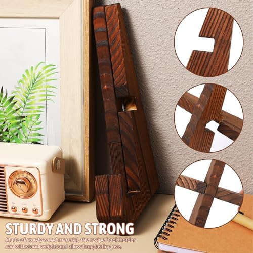 PrettyZoom Recipe Book Holder Stand Kitchen Display