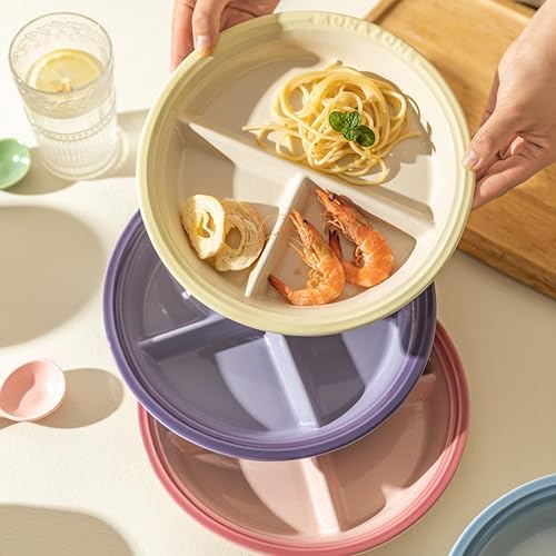 Portion Control Plate with 3 Compartments for Weight Loss