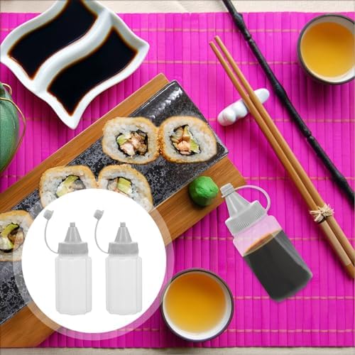 PrettyZoom Squeeze Necessary bottles-Reusable condiment jarPress bottle-Adjustable Size