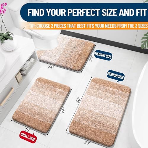 Luxurious Bathroom Rugs Set