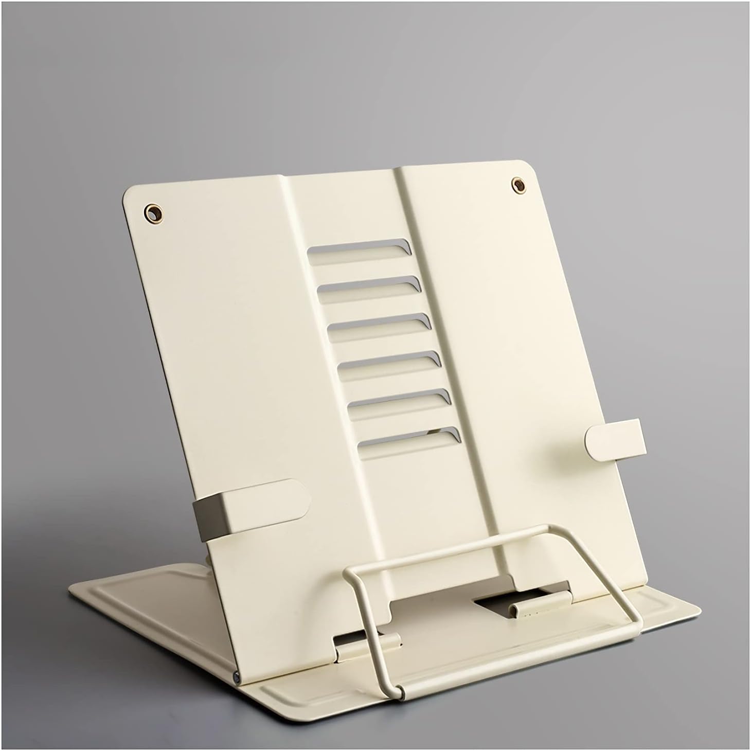 Versatile Metal Book Stand with 6 Adjustable Angles