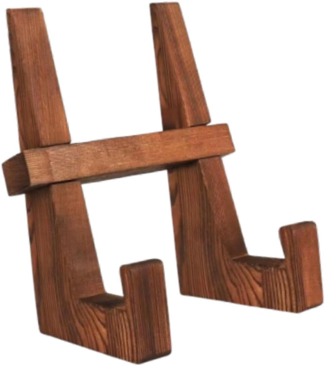 Rustic Wooden Cookbook Holder for Kitchen