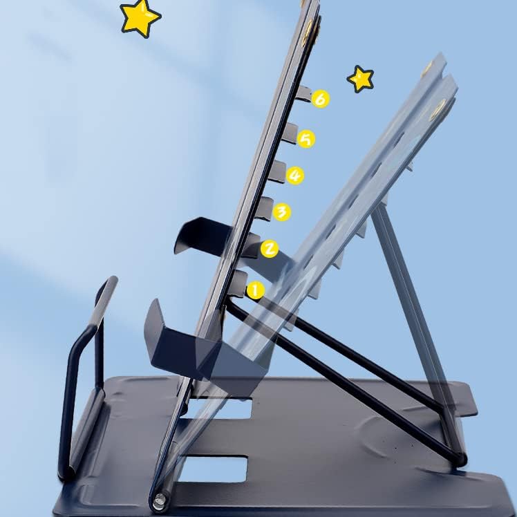Durable Adjustable Metal Book Stand for Home use Portable Space-Saving