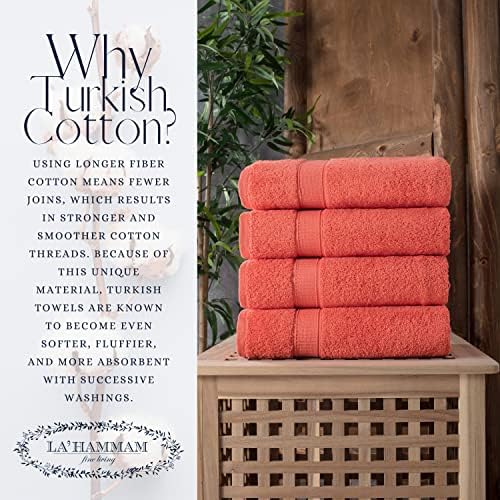 4-Piece Coral-Themed Bath Towels Set