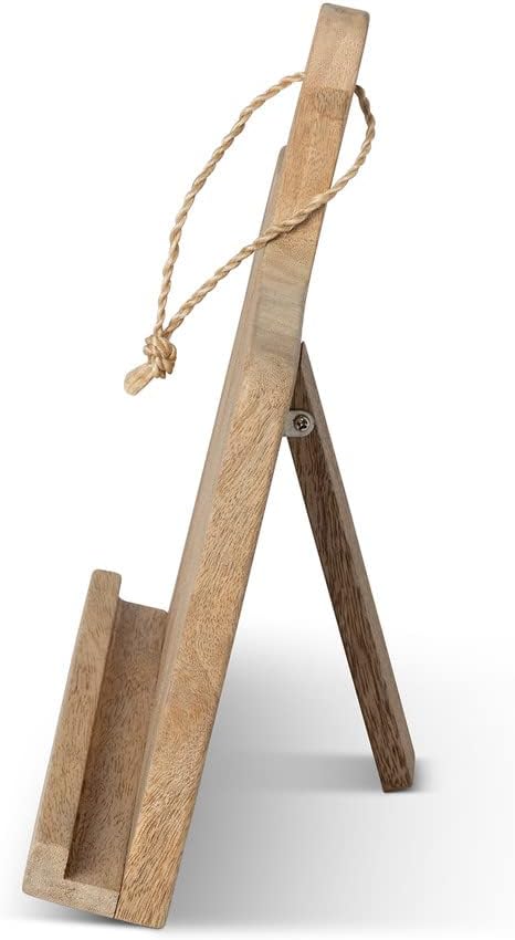 Rustic Wooden Cookbook Holder