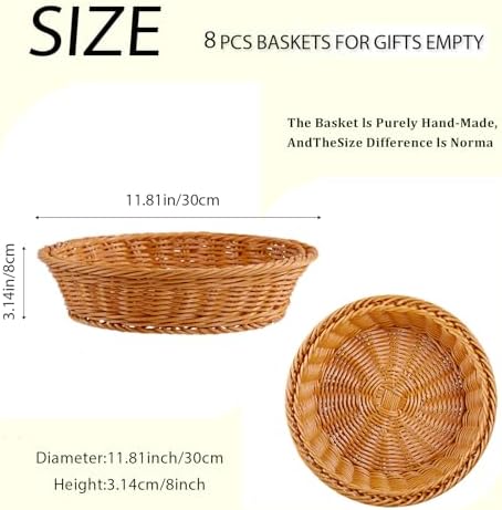 JUEGD 118x3 Round Woven Basket Heavy Duty Waterproof