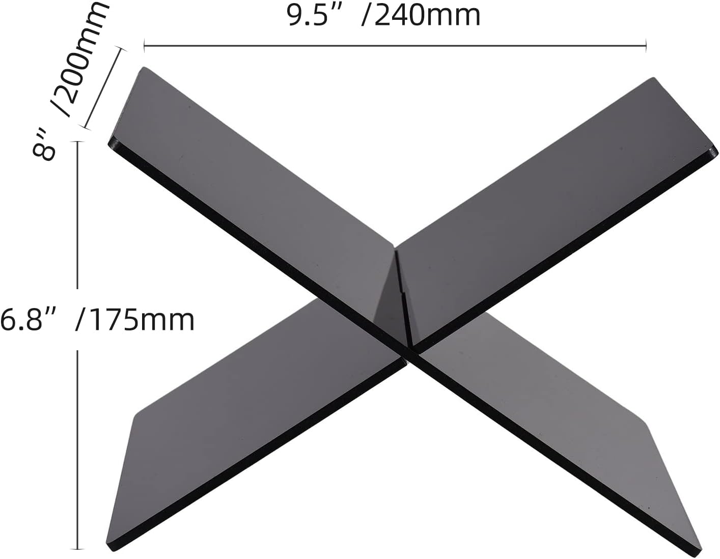 Irfora X-Shaped Acrylic Book Display