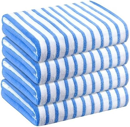 JML Beach Towels Microfiber Bath Towel Set 4 Pack 30x60