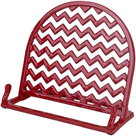 Home Basics Red Cast Iron Cookbook Stand