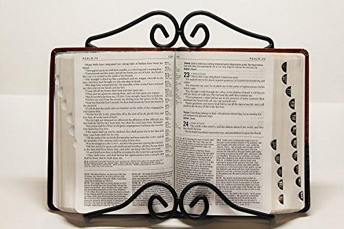 Hand-Crafted Wrought-Iron Bible Stand - By Amish