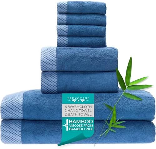 BedVoyage Luxury Towels 8pc Set Indigo
