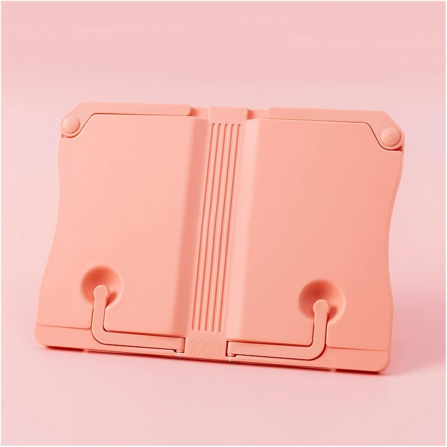 Foldable Pink Book Stand for Home Office Bookends