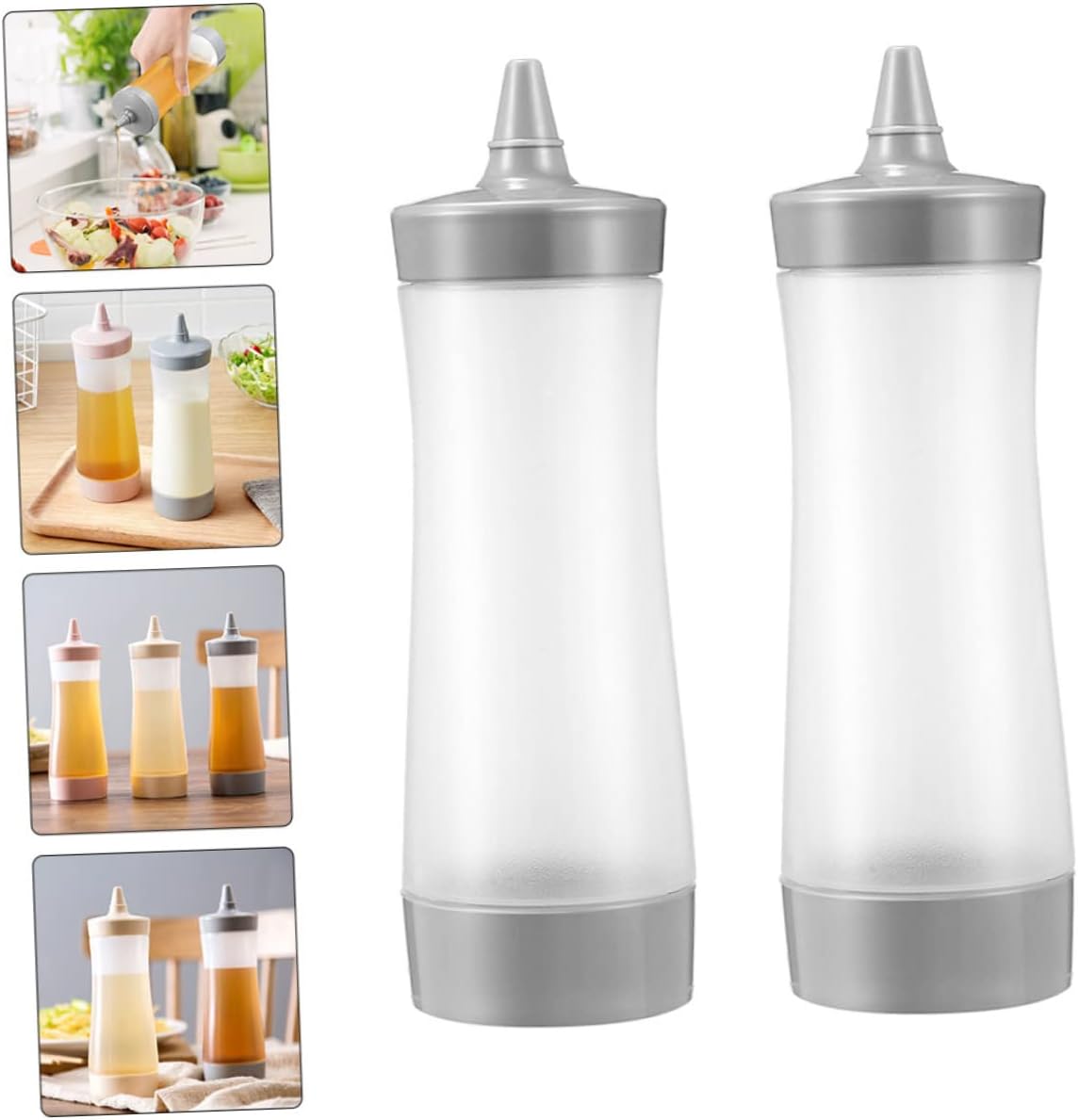 Hemoton Plastic Squeeze Bottle 2-Pack