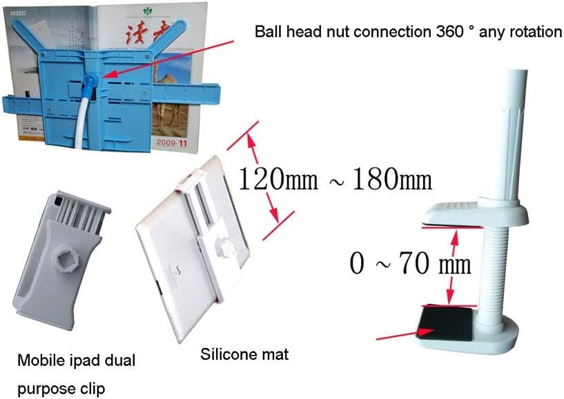 Flexible Desktop Bedside Book Stand for Reading
