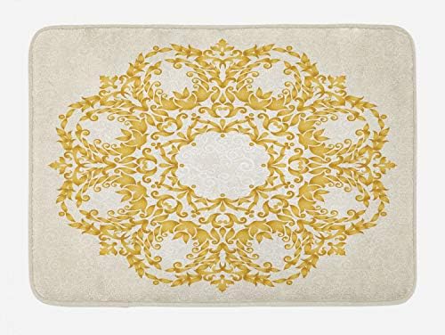 Floral Baroque delighted bath circular mat 302 x 20 inches