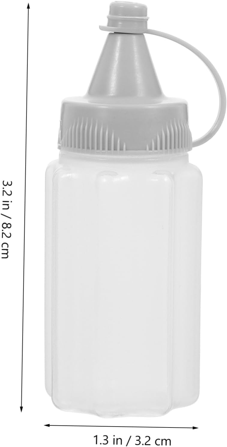 Zerodeko Reusable Squeeze Bottles Set of 4 Durable Sauces Dressings Oils