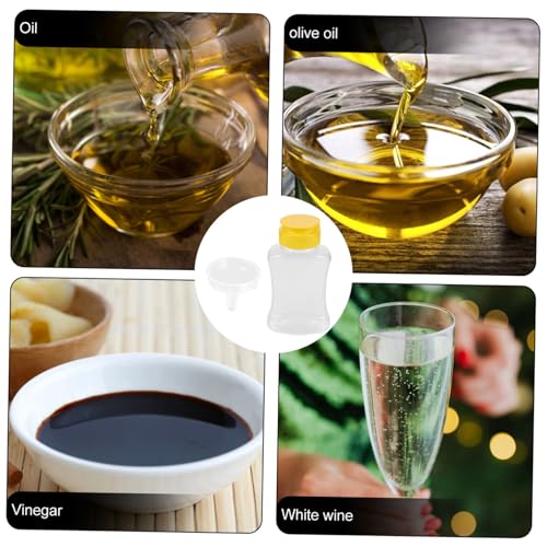 BESPORTBLE Squeeze Condiment Bottles with Funnel - 180ml Honey Dispenser