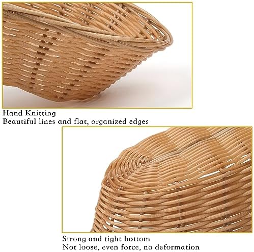 16-Piece Plastic Oval Basket for Food Storage Organization
