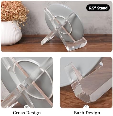 LEIFEOSH 65-Inch Acrylic Display Stand for Books Plates Art more