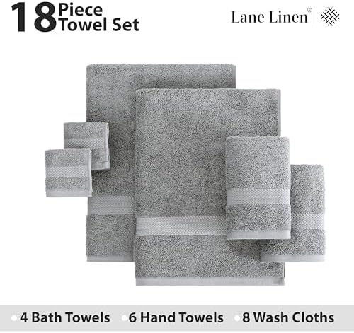 Premium Luxury Cotton Bath Set - Soft Absorbent for Your Washroom Enjoyment