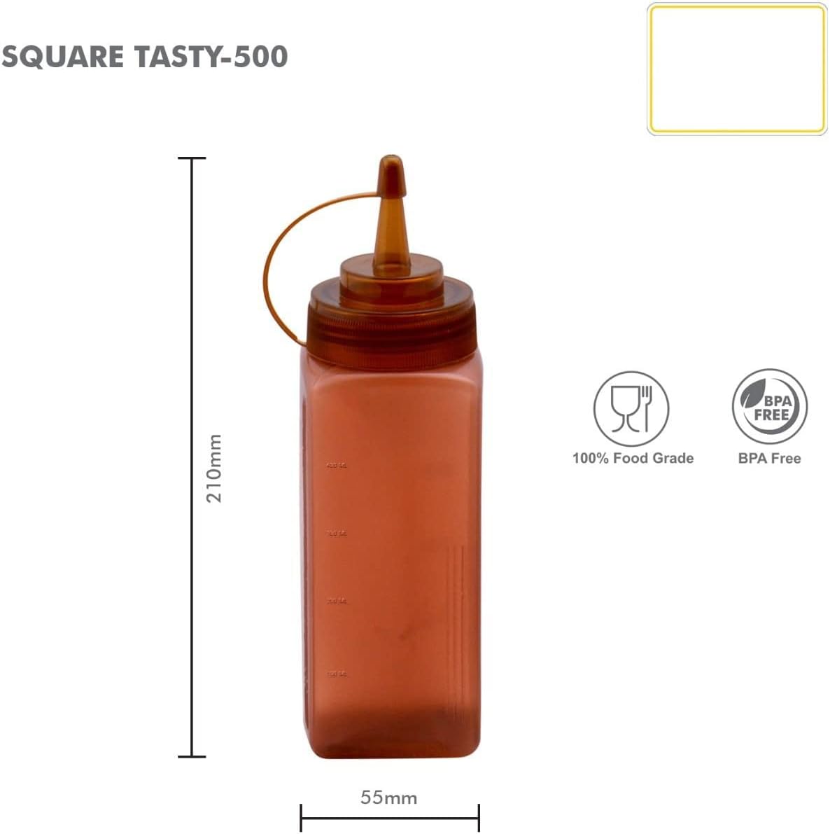 Vibrant 500ml Squeeze Bottle Set